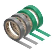 4Pcs 26Ft Tennis Racket Badminton Racquet Grip Finishing Tapes, Grey/Green