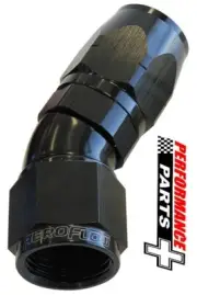 Aeroflow Cutter One-Piece Full Flow Swivel 30° Hose End -4AN AF557-04BLK