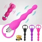 Vibrating Anal Beads Butt Plug Vibrator Bullet Dildo Sex Toys for Women Couples