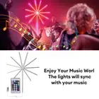 Firework LED Lights Music Sounds Sync Lights with Remote Control Firework Light