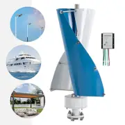 800W 12/24/48V Vertical Axis Wind Turbine Generator with Controller Windmill Kit