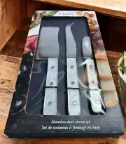 Cucina 3 Piece Stainless Steel Cheese Knife Set