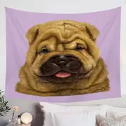 Cute Animal Art Shar Pei Puppy Dog Tapestry