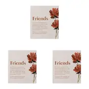 3x Splosh Home Sweet Home Ceramic Friends Verse Plaque Tabletop Decor 14cm