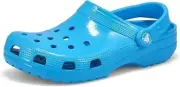 Crocs Kids' Classic Highlighter Clog Neon/Ocean - US Kid's C10 EUR 27-28