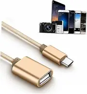Generic Type-c to USB 2.0 Adapter by Universal Cell Phone OTG Adapter Gold Plated Connectors Fast Data Transfer for Smartphones Tablets