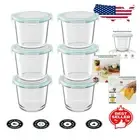 12 PCS Airtight Glass Meal Prep Containers - Durable, Microwave Safe & BPA-Free