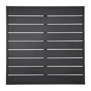 Bolero Black Aluminium Table Top Square - 700mm