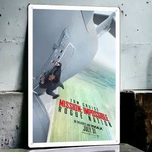 不可能的任務：失控國度 電影海報鐵皮畫 臺灣製造全現貨 Mission: Impossible Rogue Nation