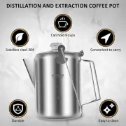 Percolator Coffee Pot Stainless Steel Camping Coffee Pot Outdoor Stovetop GSF