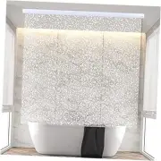Rollup Shower Curtain for Bathroom. Waterproof, 100% PEVA, Heavy Duty Shower