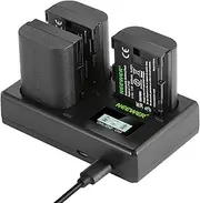 [NEEWER] LP-E6 Replacement Battery and Charger Set, 3-Pack 2000 mAh Replacement for LP-E6 Battery and Triple USB Charger Compatible with Canon EOS 5D Mark II Mark III Mark IV 5D SR 60D 60Da 6D 70D 7D