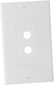 Angoily 2 Speaker Socket The Banana Electrical Outlets Single Gang Wall Plate Audio Wall Plate Home Theater Wall Plate Speaker Wire Wall Plate Speaker with Outlet Abs