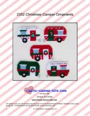 Christmas Camper Ornaments-Plastic Canvas Pattern or Kit