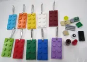 LEGO 2x4 Plate Zipper Pulls set of 10