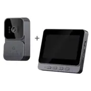 Wireless Intercom Doorbell HD Night Vision 4.3In Lps Screen Waterproof Visual Do
