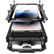 Heavy Duty Shockproof Metal Case Cover for iPhone 16 15 14 13 12 11 Pro Max 8 SE