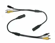 Pair of Adaptor Cables to convert WAECO into RCA/Phono