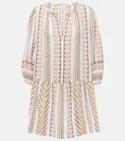 [Velvet] Velvet Numa embroidered cotton minidress AU 12 white