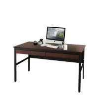 在飛比找momo購物網優惠-【DFhouse】巴菲特電腦辦公桌+雙抽屜(3色)