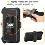 For iPhone 15 Pro 14 Plus Black Rugged Shockproof Belt Clip Tradesman Case Cover