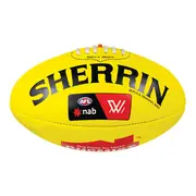 Sherrin AFLW Replica Training Ball Yellow 4