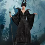 Halloween Maleficent Witch Evil Queen Cosplay Costume Women Ladies Fancy Dress Outfits Props -NMAOV L