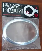 Bass Drum O's Port Hole Reinforcement OVAL - 6" - Chrome