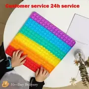 Large 30 CM Size Pop It Fidget Toys Push Bubble School Bag Board Pendant Hot Sal