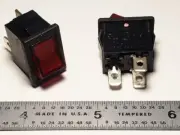 OSLO ROCKER SWITCH R992KRET1 SPST LIGHTED RED - 5 pcs