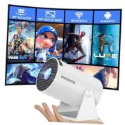 Mini Projector with WiFi and Bluetooth, 180° Rotatable Portable Projector