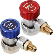 R134a Connector Set Hvac Adaptor Automotive Ac Fittings Air Conditioner Cleaning Car Adapter Ac Pipe Random Color