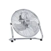 Heller Chrome High Velocity 3 Speed Desk Circulator Cooling Fan 45cm White