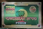 Texas Hold 'Em Caribbean Stud Poker Home Casino Party Card Game Set Go All IN !!
