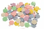 50 PAK COLORFUL PLASTIC ABC CHARMS PARROT BIRD TOY PARTS CRAFTS KIDS DIY