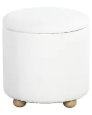 Safavieh Couture Becka Round Boucle Storage Ottoman