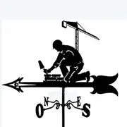 Wind vanes, Outdoor Garden Stainless Steel Weathervane with Sailboat Ornament, Stake Weather Vane Wind Direction Indicator Yard Roof Mount Corrosion Resistant and Long-Lasting