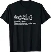 [X.Style] Goalie Definition Goalkeeper Goaltender Gear Soccer Hockey ds506 T-Shirt Black