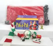 New Medium (5-12 Lbs) Personal “Pet Carrier” by Pak-A-Pal Santa Claus Red
