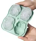Owl-Shaped Ice Cube Tray 4 Grid Ice ball Mould for fun drink and home decor