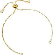 Adjustable Diy Bracelet Set 4pcs Hand Chain Semi-finished Jewelry Accessory Golden White Gold Rose Gold