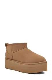 UGG(r) Classic Ultra Mini Platform Boot in Chestnut at Nordstrom, Size 10