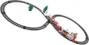 Kisangel Electric Christmas Train Boys and Girls Educational Toy Christmas Train Decor Desktop Decor Family Interaction Toy