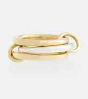 [Spinelli Kilcollin] Spinelli Kilcollin Taurus SG 18kt gold and sterling silver linked rings Q 1/2 gold