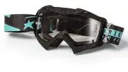 Ariete Adrenaline Senior Collection MX Goggles (OSFM, Black/Light Blue)