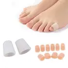 10x Sleeve Gel Silicone Toe Cap Pain Relief Toe Separator Spreader Hallux Valgus