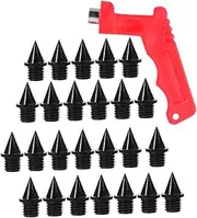 [BRIGHTFUFU] 50pcs Track Shoes Replacement Spikes Steel Track Spikes for Running Hiking Boys and Girls