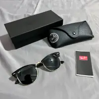 在飛比找蝦皮購物優惠-Ray-ban RayBan 雷朋 經典款 黑金 飛行員 太