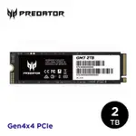 【ACER 宏碁】PREDATOR GM7 2TB M.2 PCIE GEN4X4 SSD固態硬碟