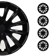 16" Wheel Covers Hubcaps for Mitsubishi Black Matt Matte